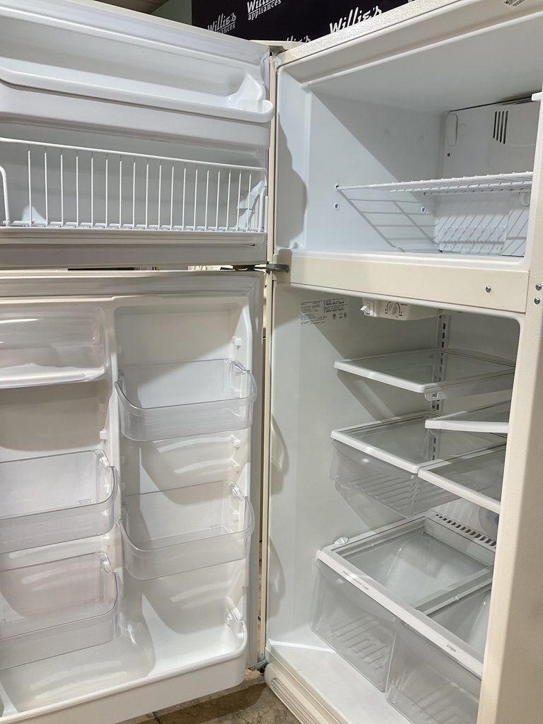 Frigidaire Used Refrigerator Top and Bottom 30x66 (Bisque) 
