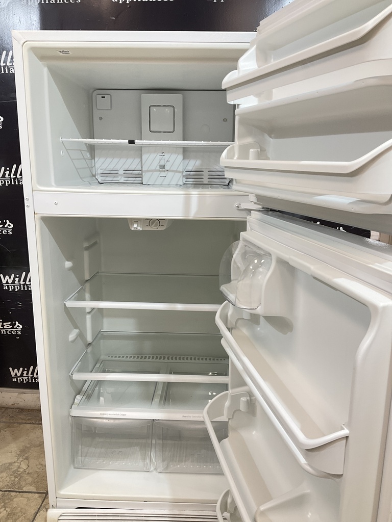 Frigidaire Used Refrigerator Top and Bottom 30x65 1/2” (White) 