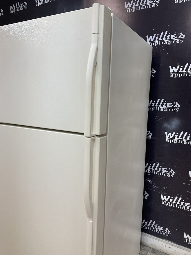 Kenmore Used Refrigerator Top and Bottom 30x65 1/2” (Bisque) 