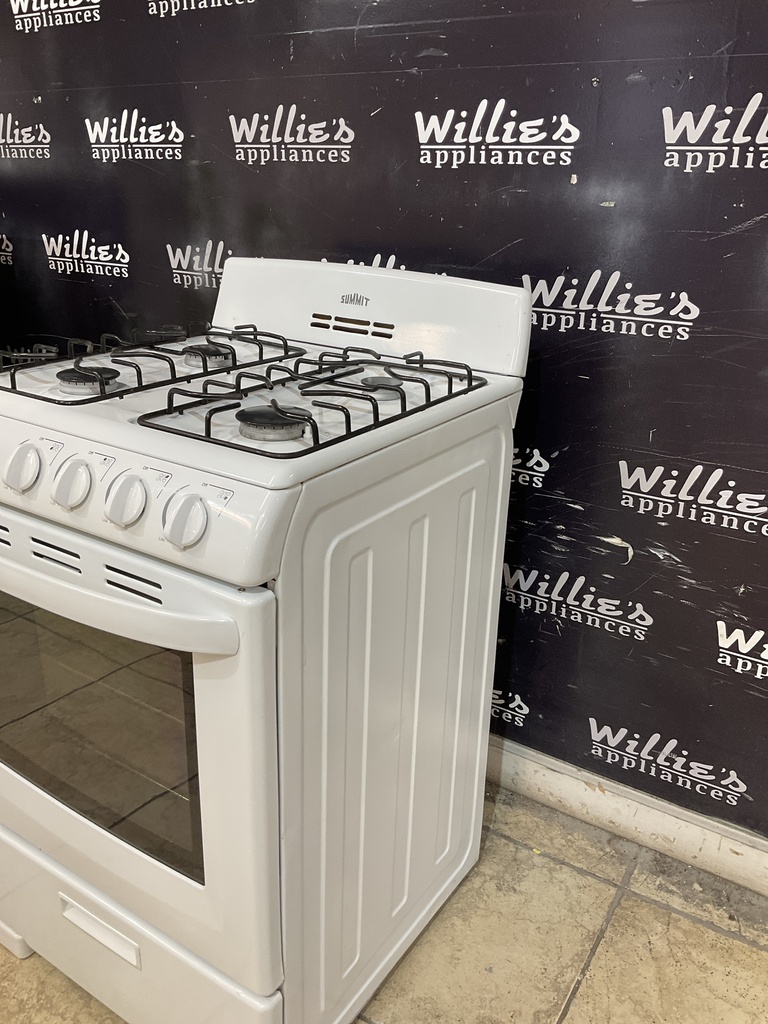 Summit Used Natural Gas Stove 24inches (White) 