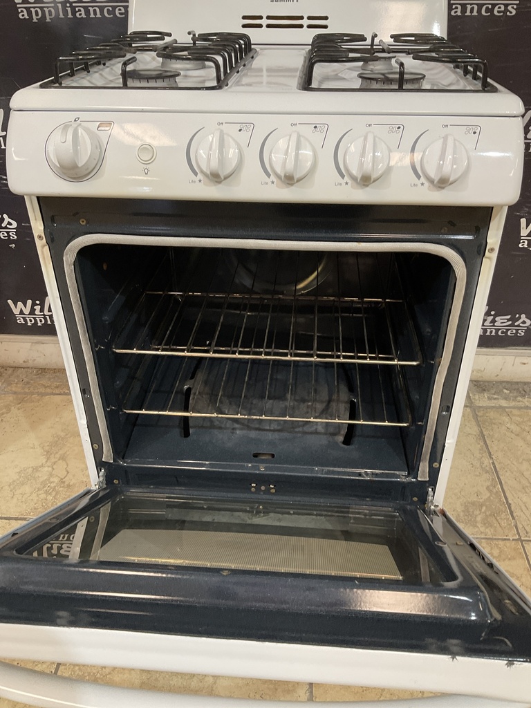 Summit Used Natural Gas Stove 24inches (White) 