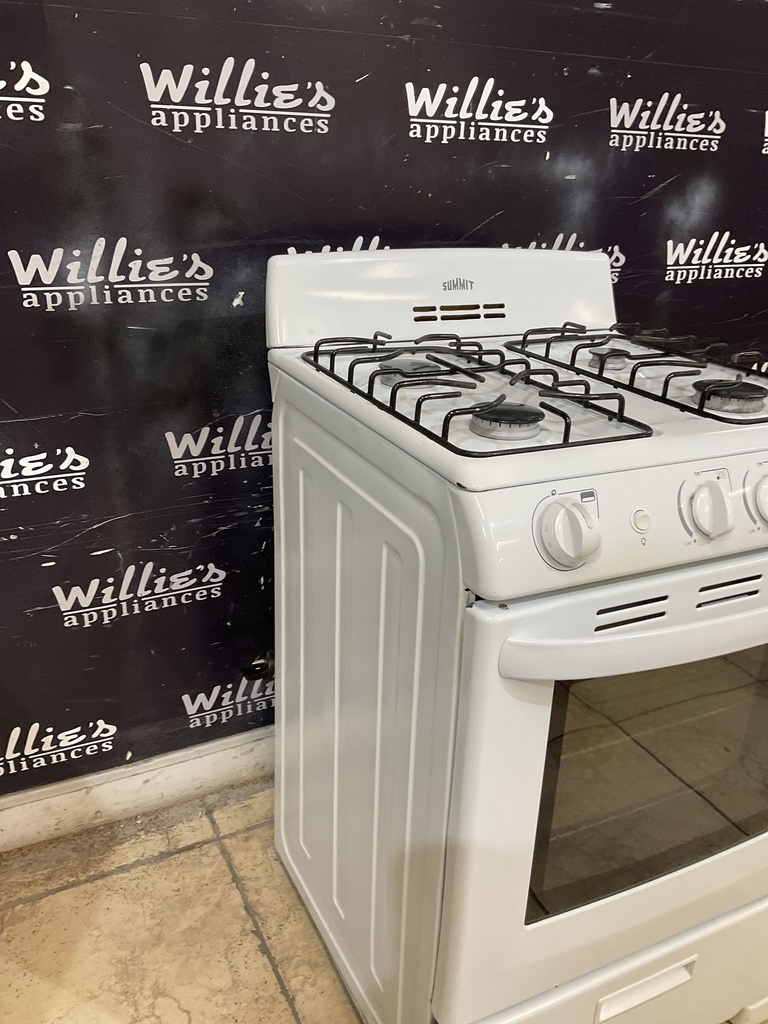 Summit Used Natural Gas Stove 24inches (White) 