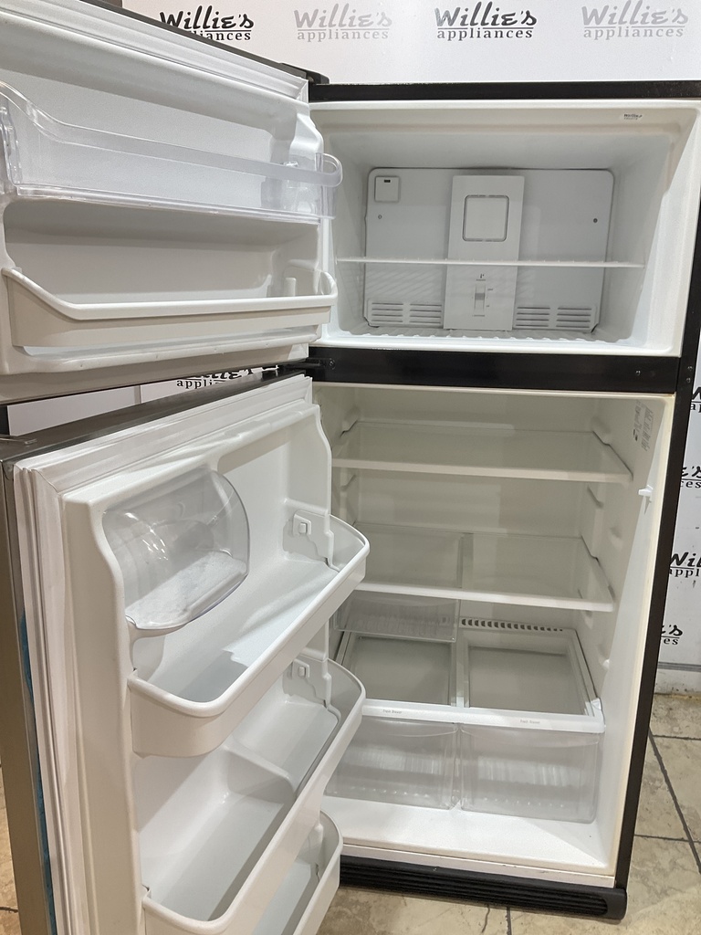 Frigidaire Used Refrigerator Top and Bottom 30x66 (Stainless Steel) 