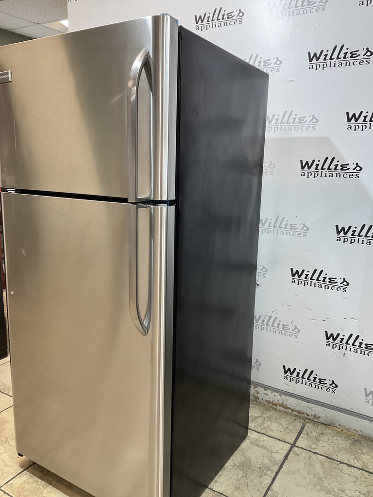 Frigidaire Used Refrigerator Top and Bottom 30x66 (Stainless Steel) 