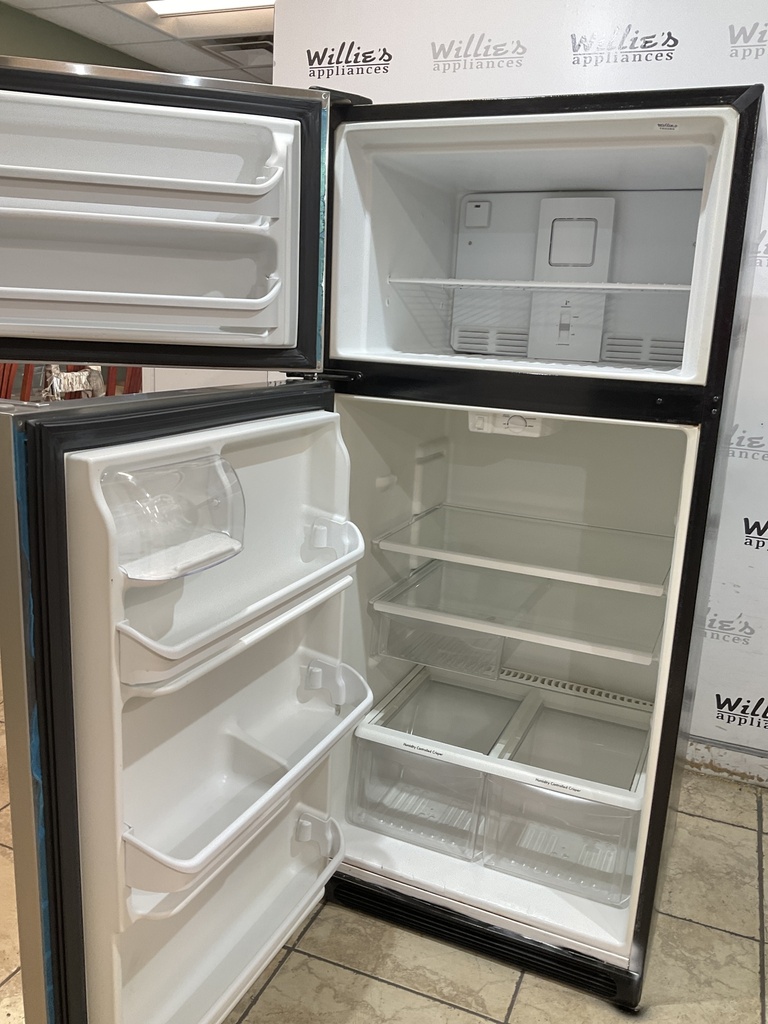 Kenmore Used Refrigerator Top and Bottom 30x65 1/2” (Stainless Steel) 