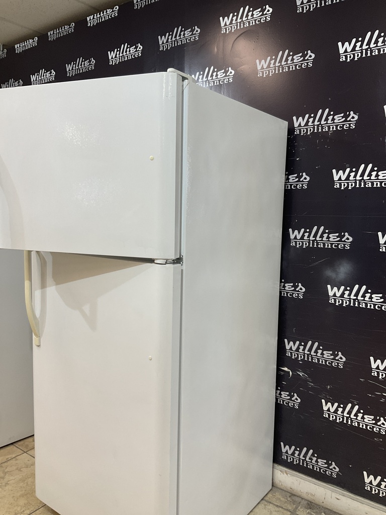 Frigidaire Used Refrigerator Top and Bottom 30x68 1/2” (White) 