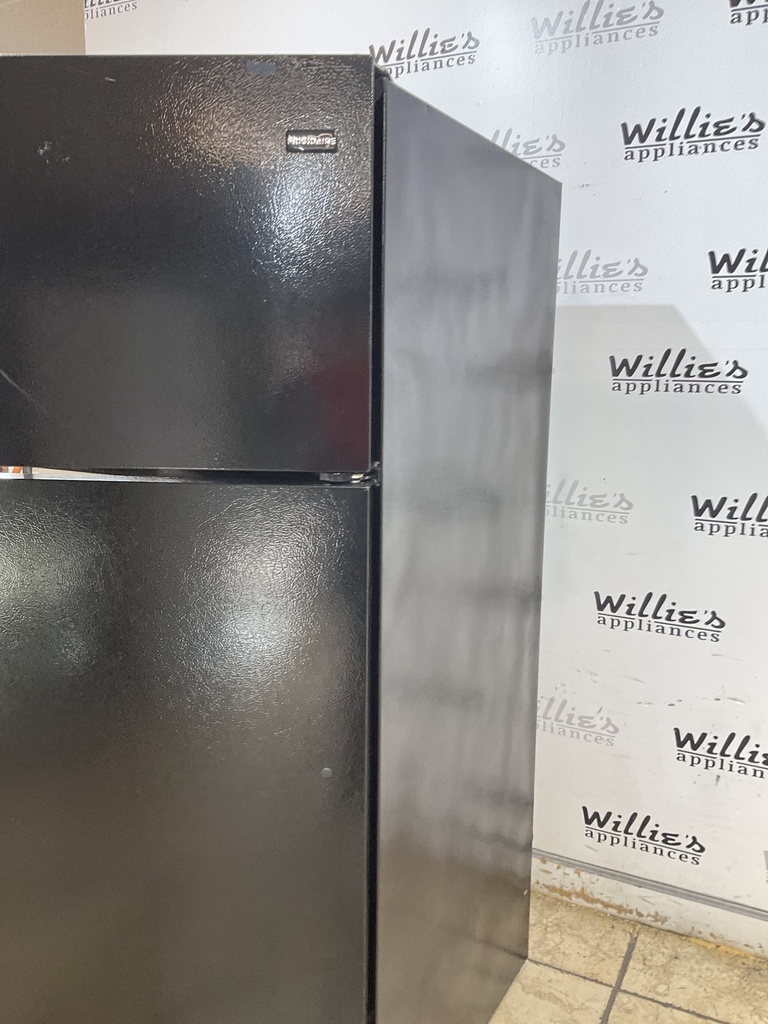Frigidaire Used Refrigerator Top and Bottom 28x64 1/2” (Black) 