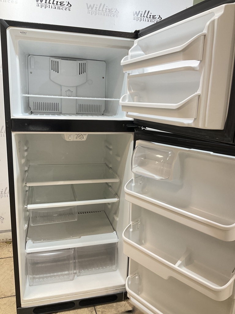 Frigidaire Used Refrigerator Top and Bottom 28x64 1/2” (Black) 