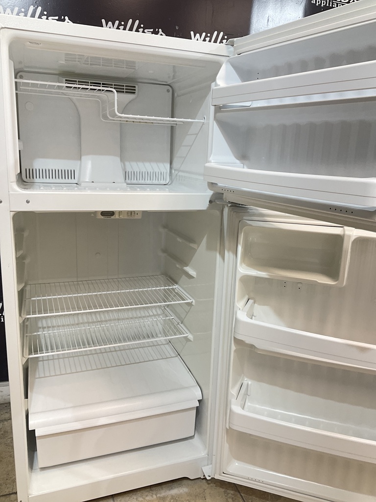 Hotpoint Used Refrigerator Top and Bottom 28x61 1/2” (White) 