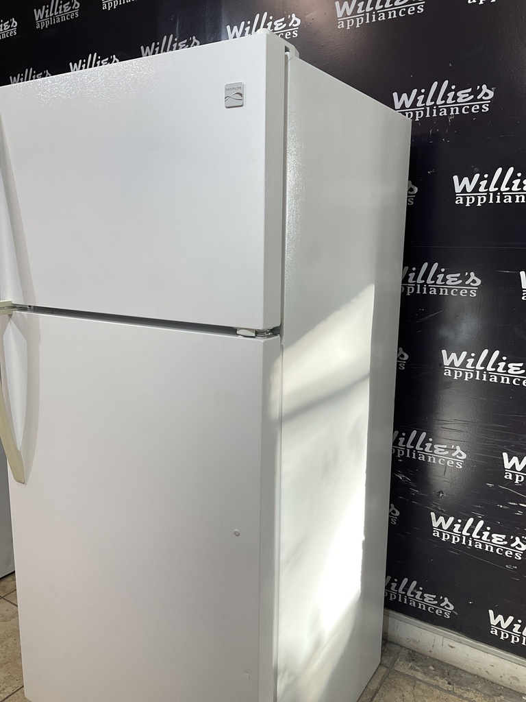 Kenmore Used Refrigerator Top and Bottom 30x65 1/2” (White) 