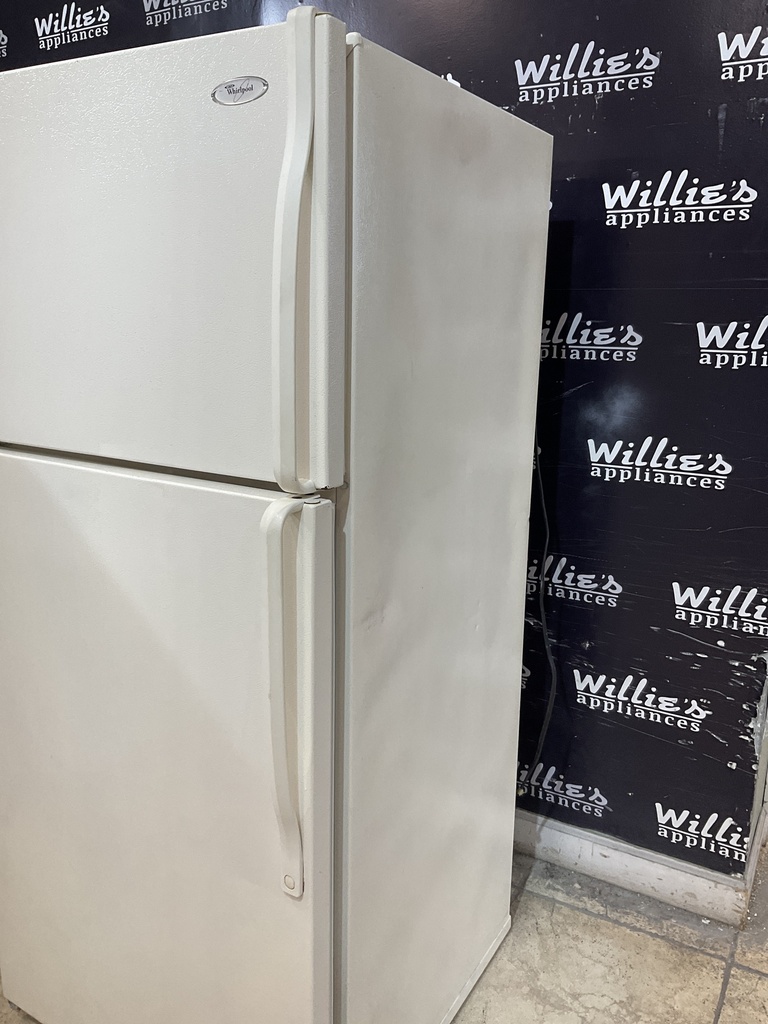 Whirlpool Used Refrigerator Top and Bottom 28x63 (Bisque) 