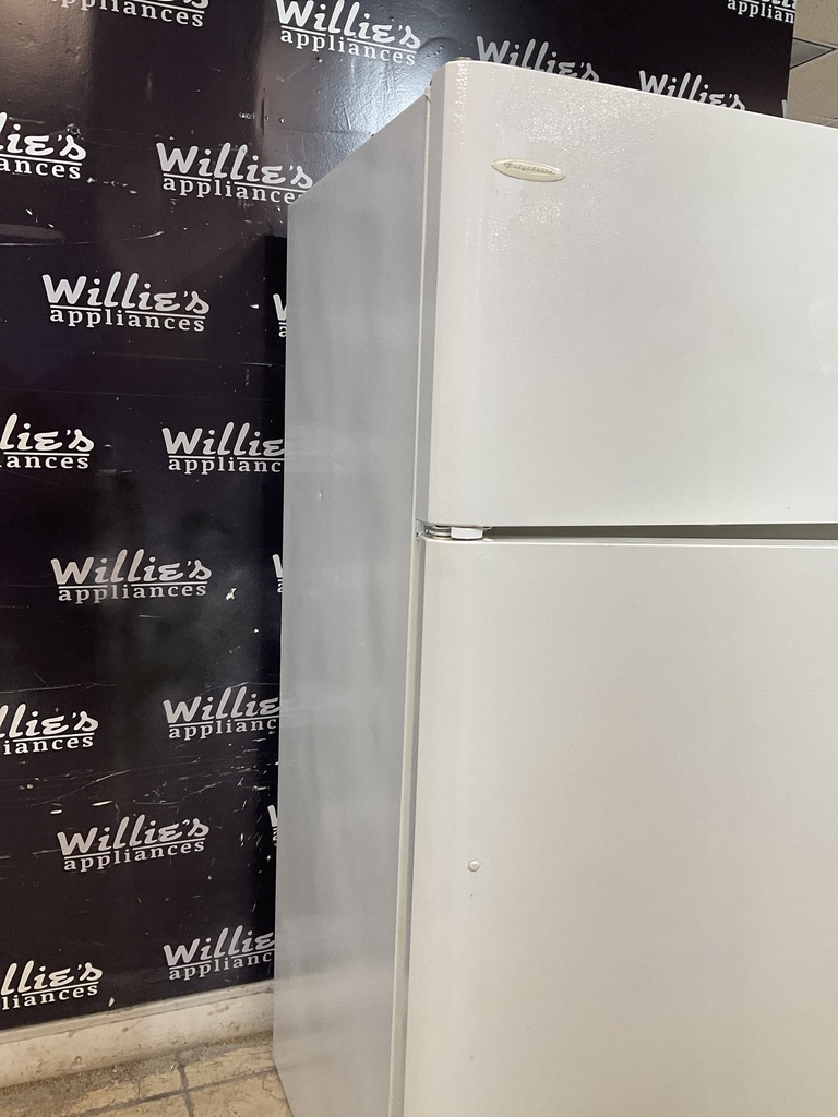 Frigidaire Used Refrigerator Top and Bottom 30x65 1/2” (White) 