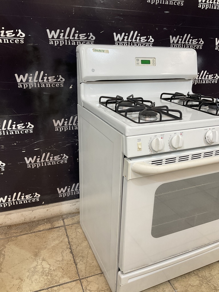 Ge Used Gas Propane Stove 30inches (White)