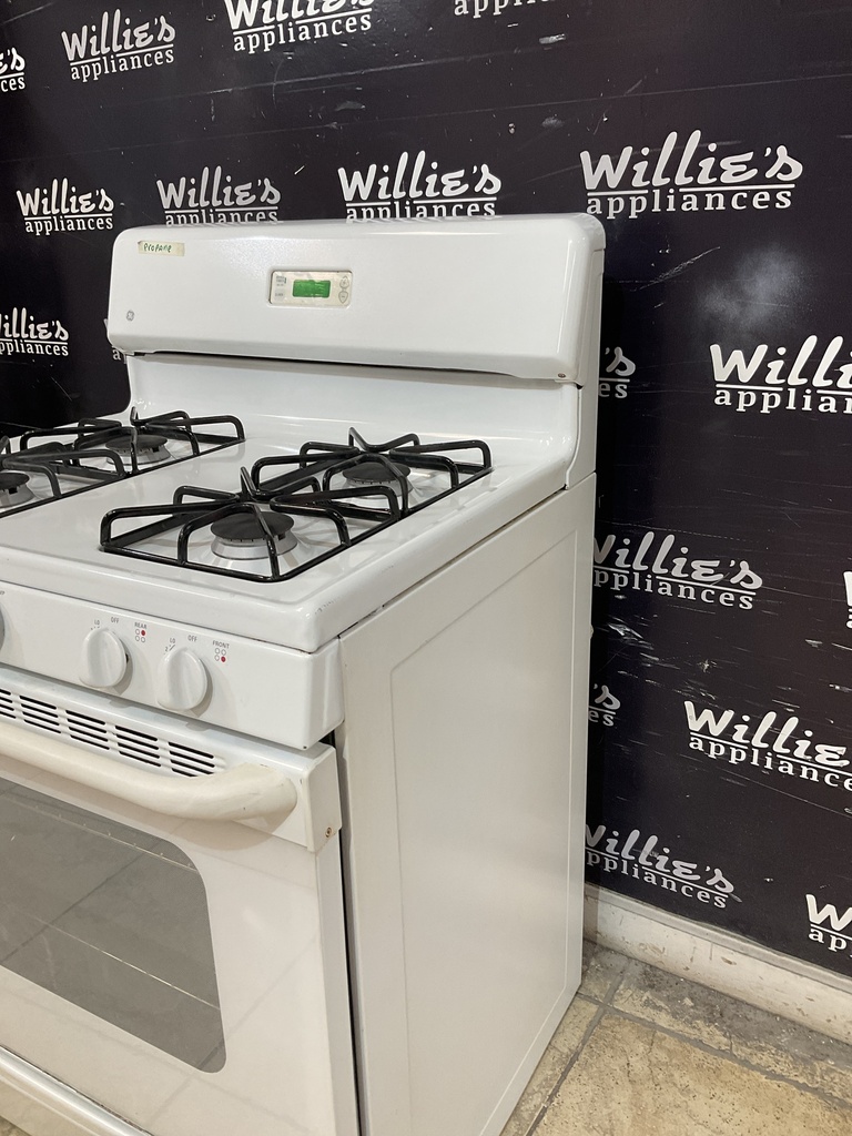 Ge Used Gas Propane Stove 30inches (White)