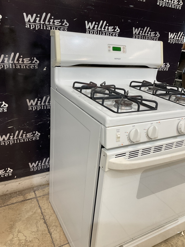 Hotpoint Used Natural Gas Stove 30inches (White) 