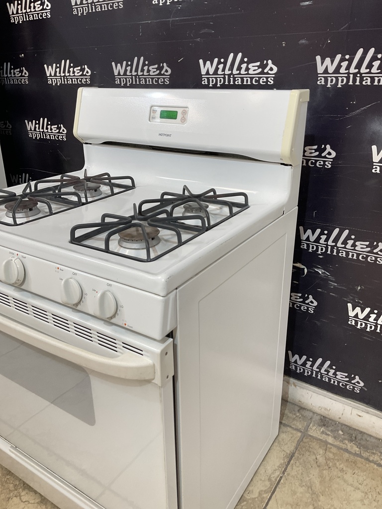 Hotpoint Used Natural Gas Stove 30inches (White) 