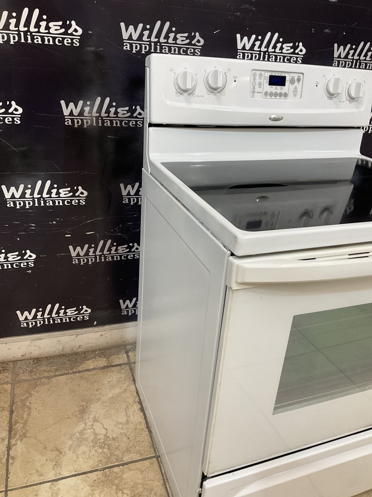 Whirlpool Used Electric Stove 220volts (40/50 AMP) 30inches {no cord} (White)