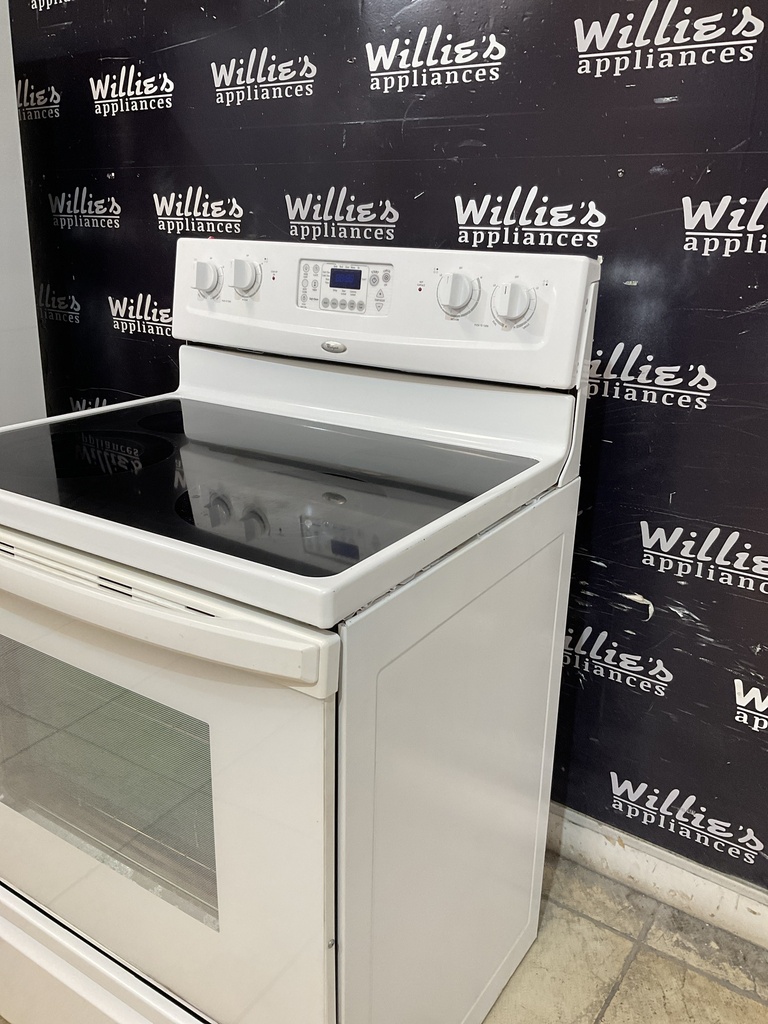 Whirlpool Used Electric Stove 220volts (40/50 AMP) 30inches {no cord} (White)