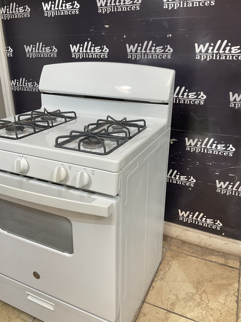 Ge Used Natural Gas Stove 30inches (White)