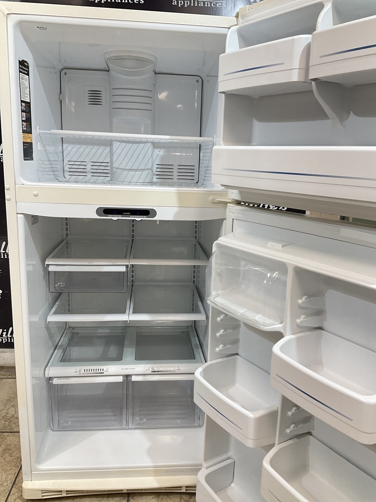 Ge Used Refrigerator Top and Bottom 30x67 (Bisque) 