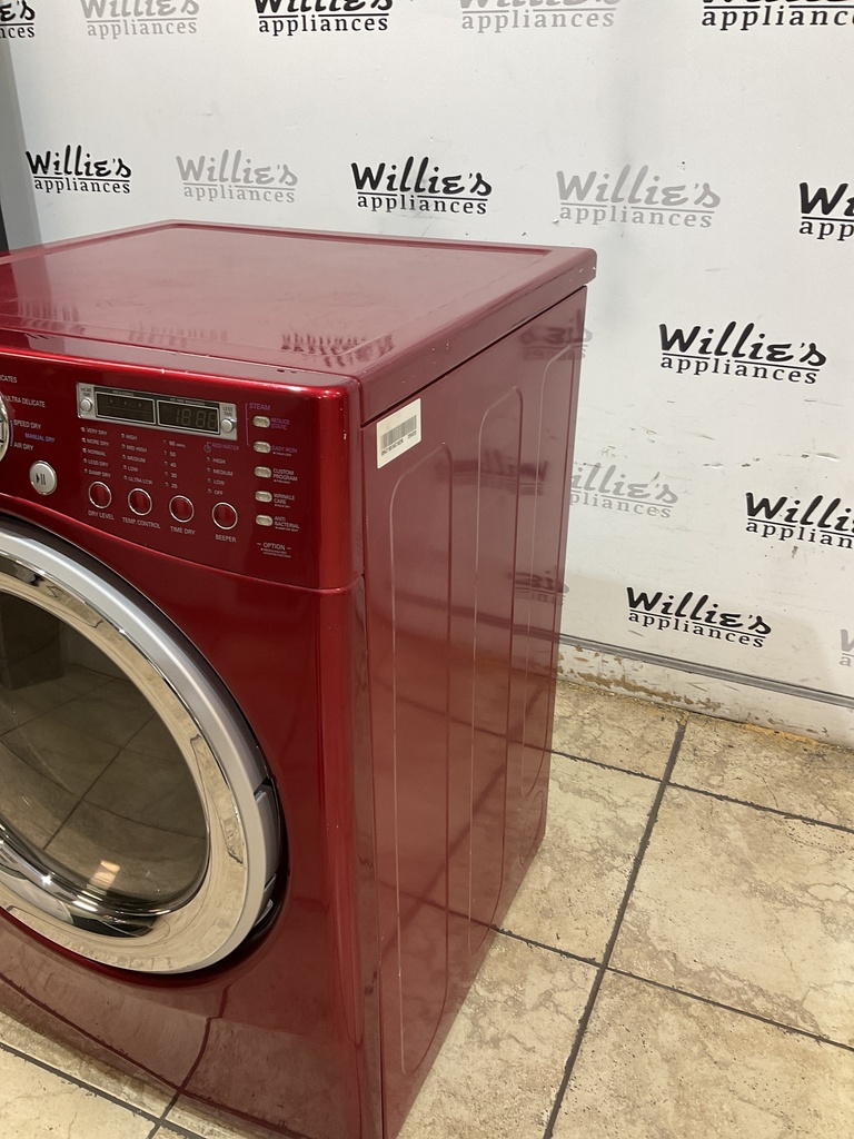 Lg Used Electric Dryer 220volts (30 AMP) 27inches {3 prong} (Red) 