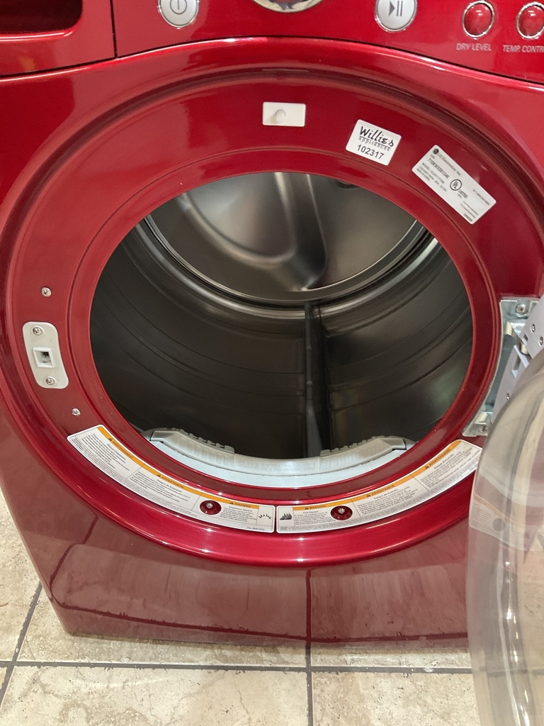 Lg Used Electric Dryer 220volts (30 AMP) 27inches {3 prong} (Red) 