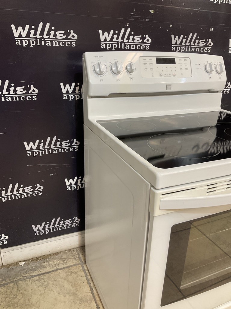 Kenmore Used Electric Stove 220volts (40/50 AMP) 30inches {no cord} (White) 