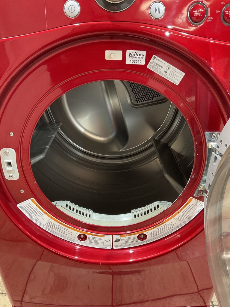 Lg Used Natural Gas Dryer 27inches (Red)