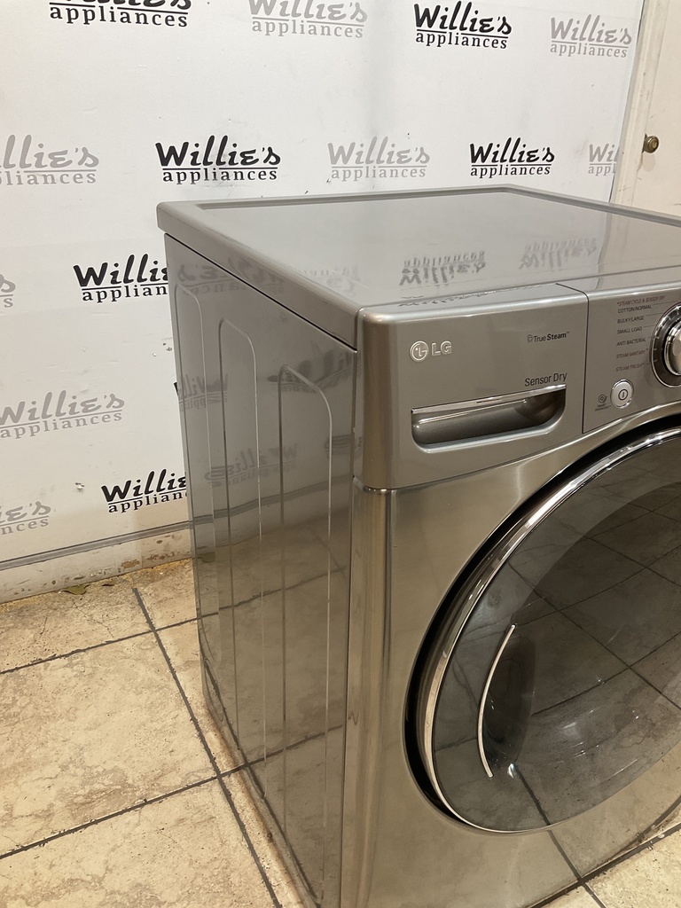 Lg Used Electric Dryer 220volts (30 AMP) 27inches {no cord} (Grey) 