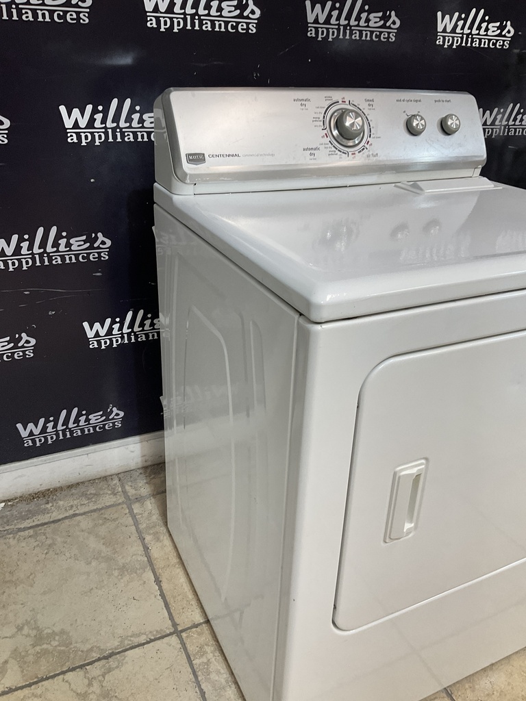 Maytag Used Electric Dryer 220volts (30 AMP) 29inches {no cord} (White)