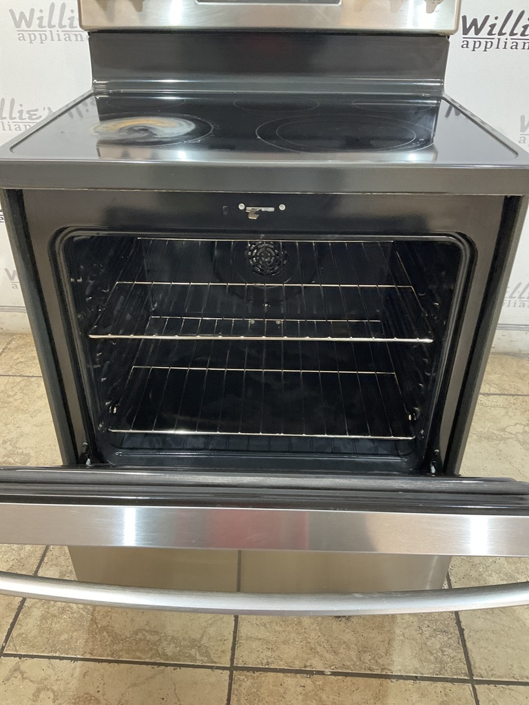 Ge Used Electric Stove 220volts (40/50 AMP) 30inches {3 prong} (Stainless steel) 