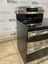 Ge Used Electric Stove Double Oven 220volts (40/50 AMP) 30inches {no cord} (Stainless steel) 