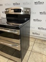Ge Used Electric Stove Double Oven 220volts (40/50 AMP) 30inches {no cord} (Stainless steel) 