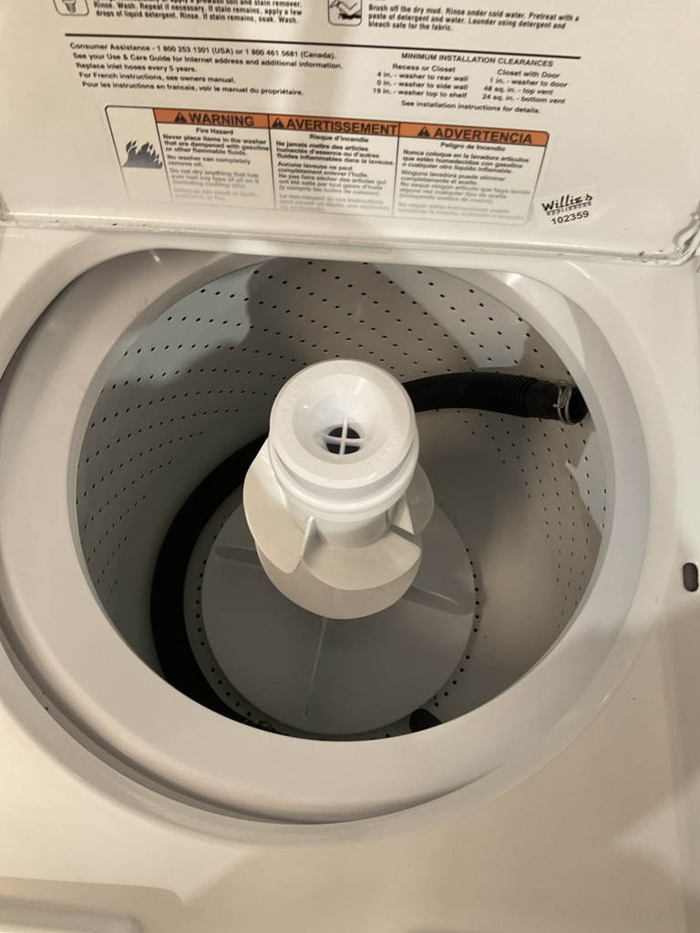 Whirlpool Used Washer top-load 27inches (White) 
