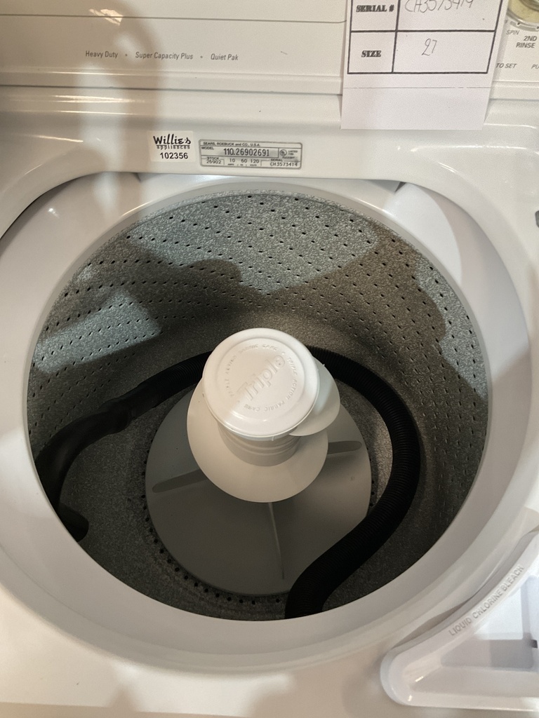 Kenmore Used Washer Top-load 27inches (White) 