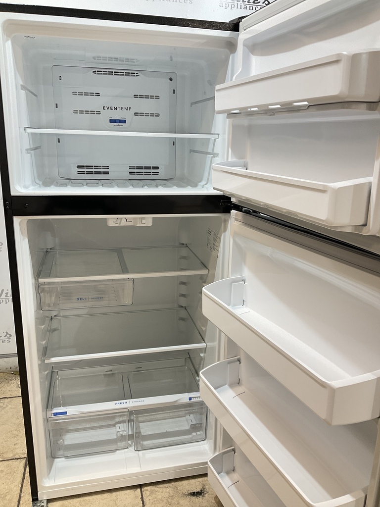 Frigidaire Used Refrigerator Top and Bottom 30x66 (Black) 