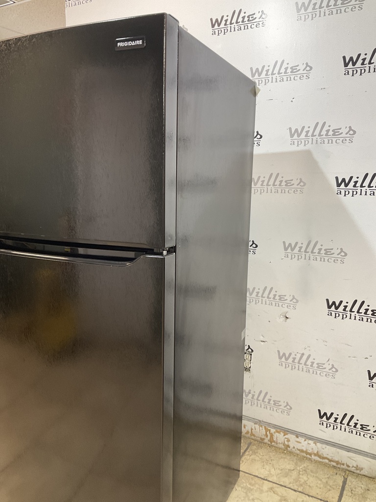 Frigidaire Used Refrigerator Top and Bottom 30x66 (Black) 