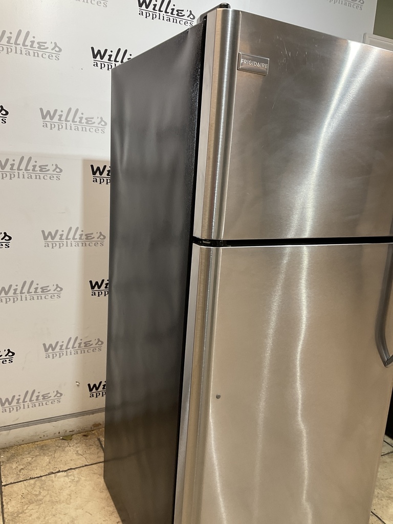 Frigidaire Used Refrigerator Top and Bottom 30x66 (Stainless Steel) 