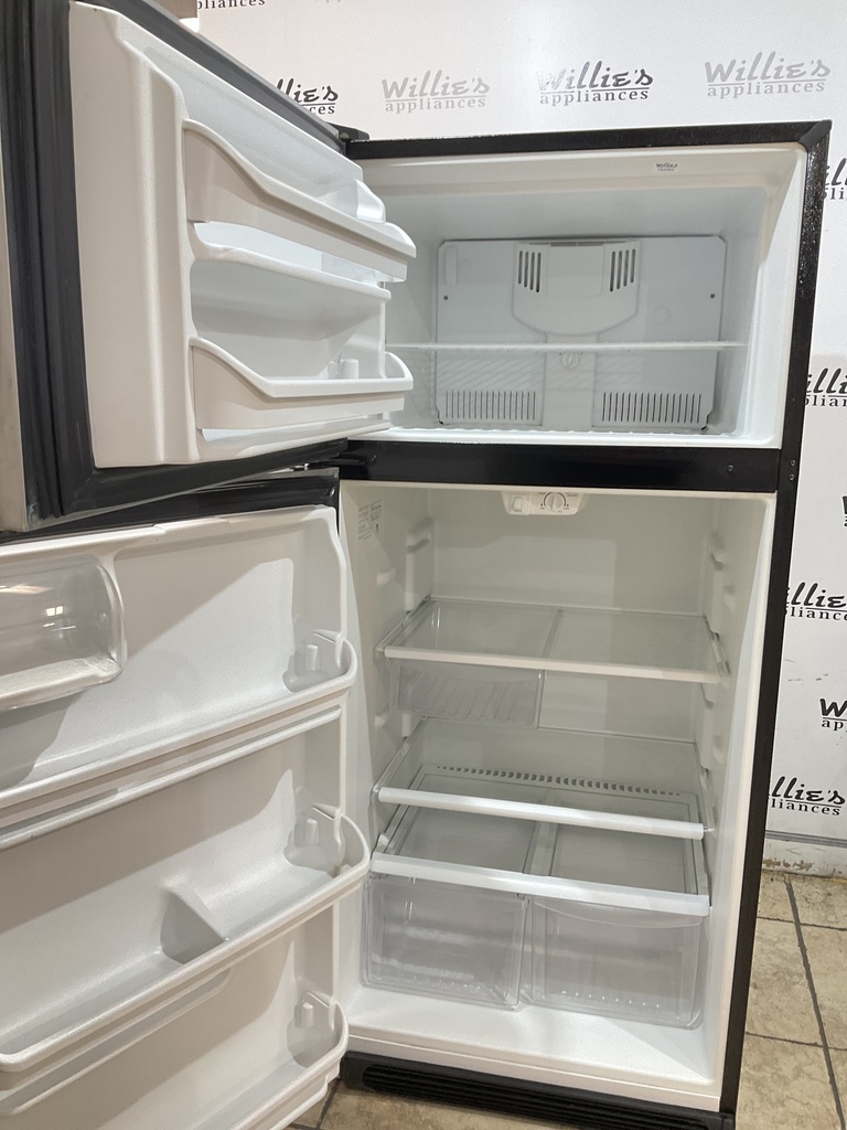 Frigidaire Used Refrigerator Top and Bottom 30x66 (Stainless Steel) 