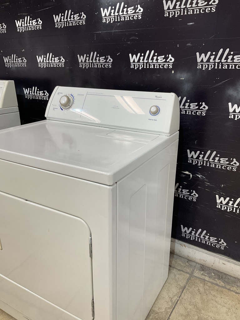 Whirlpool Used Electric Dryer 220volts (30 AMP) 29inches {3 prong} (White) 