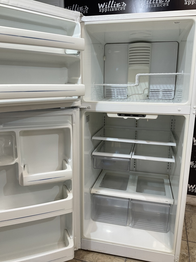 Ge Used Refrigerator Top and Bottom 30x66 1/2” (White) 