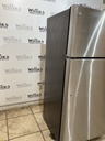 Ge Used Refrigerator Top and Bottom 28x64 (Stainless Steel) 