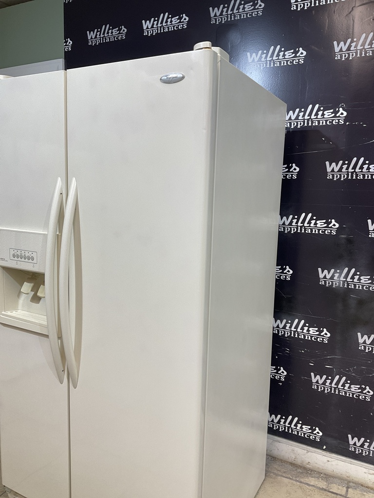Whirlpool Used Refrigerator Side by Side 36x69 (Bisque) 