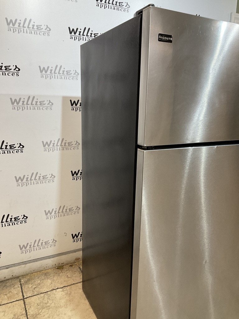 Frigidaire Used Refrigerator Top and Bottom 28 1/2” x 65” (Stainless Steel) 