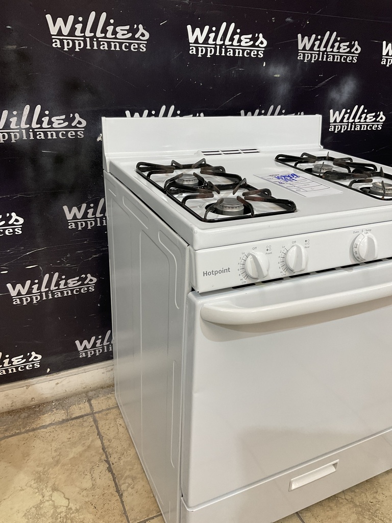 Hotpoint Used Natural Gas Stove 30inches (White) 