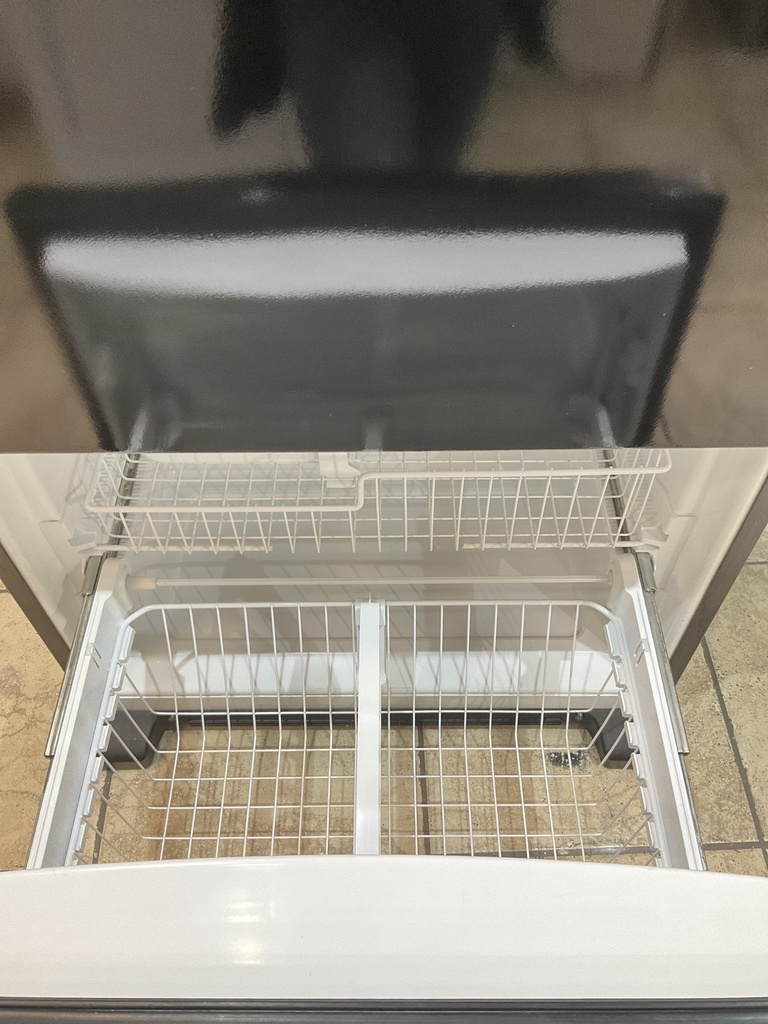 Whirlpool Used Refrigerator Top and Bottom Mount 33x69 1/2” (Black)