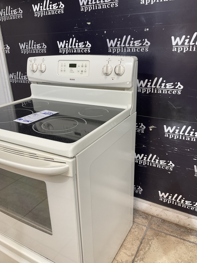 Kenmore Used Electric Stove 220volts (40/50 AMP) 30inches {no cord} (Bisque) 