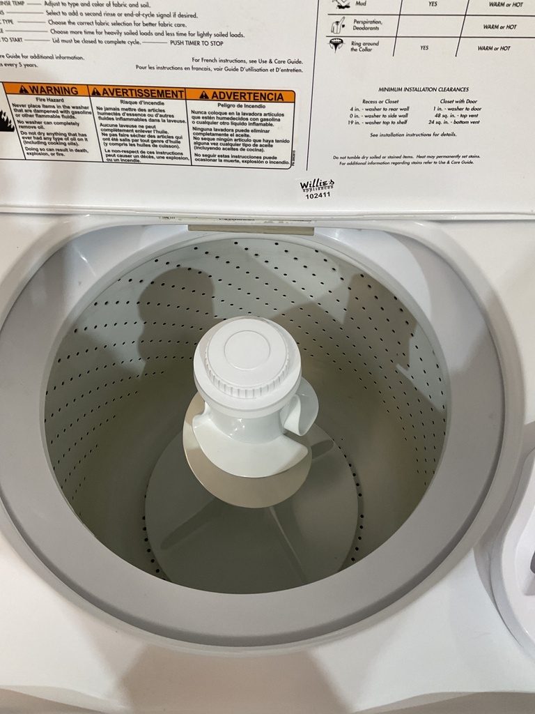 Whirlpool Used Washer Top-load 27inches (White) 