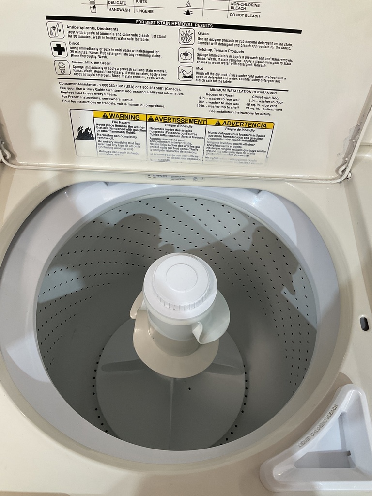 Whirlpool Used Washer Top-load 27inches (Bisque) 