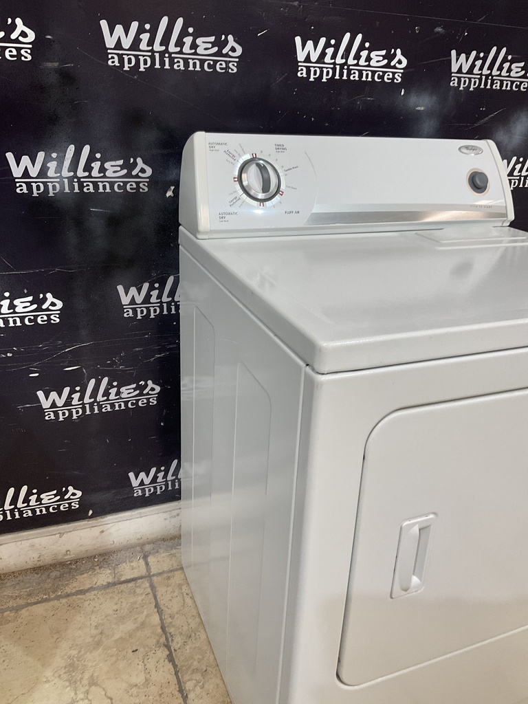 Whirlpool Used Electric Dryer 220volts (30 AMP) 29inches {4 prong} (White) 